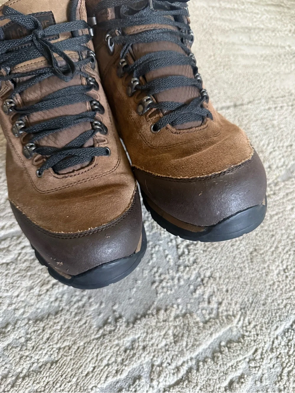 Duluth Trading Jackpine Waterproof brown Leather Boots suede leather 10.5 wide